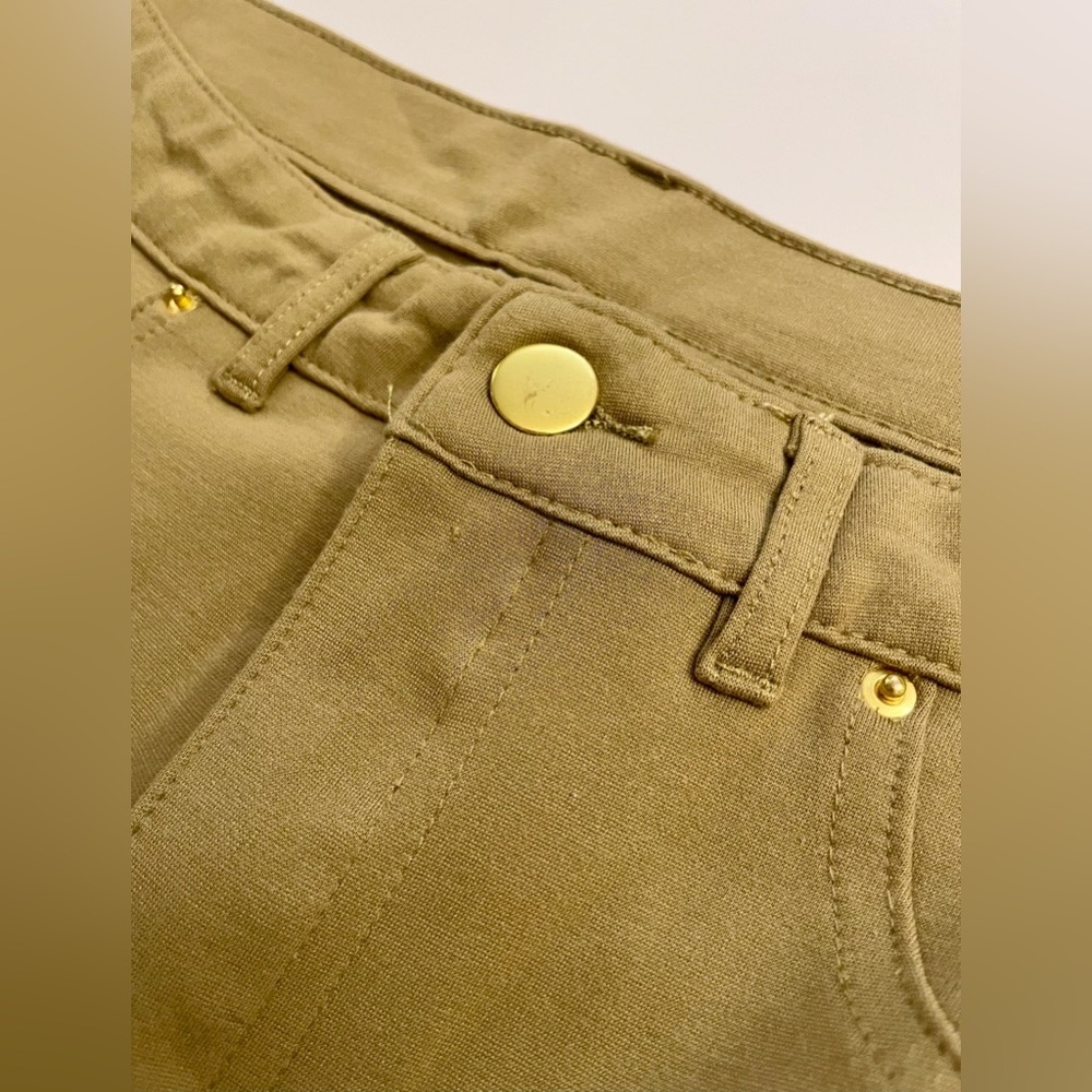 Ochre-colored stretchy pants/leggings - Picture 5 of 7
